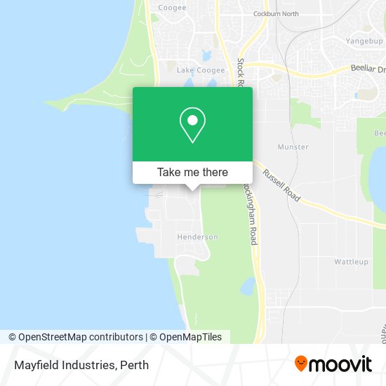 Mayfield Industries map