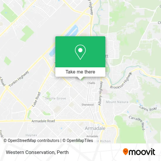 Mapa Western Conservation