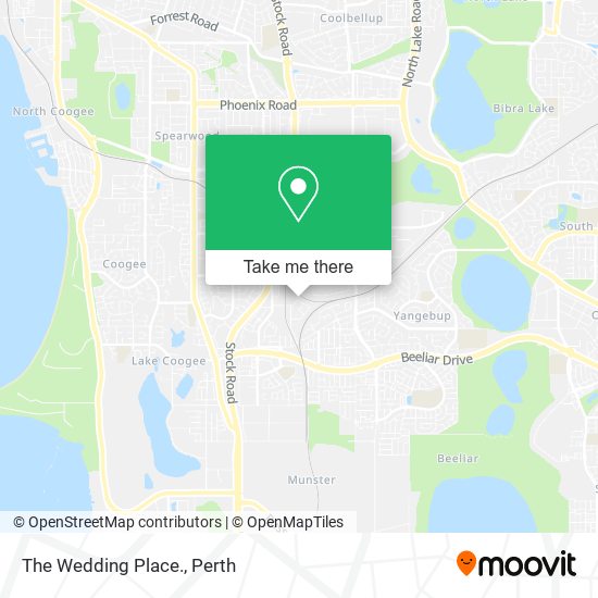 The Wedding Place. map