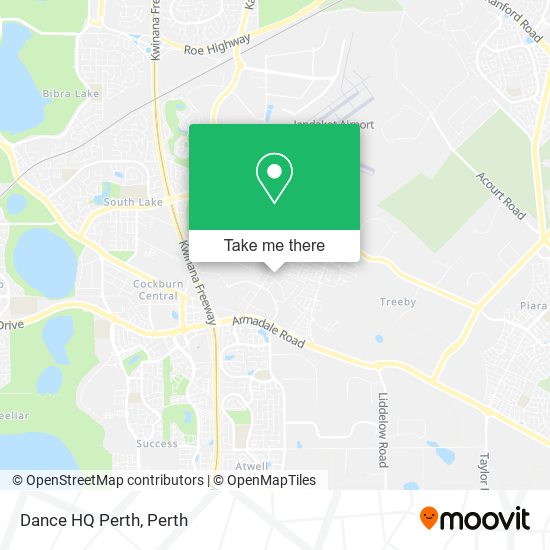 Dance HQ Perth map