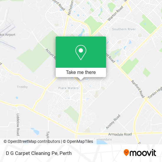 D G Carpet Cleaning Pe map