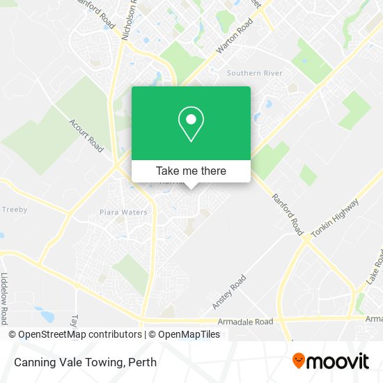 Canning Vale Towing map