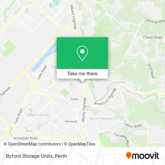 Byford Storage Units map