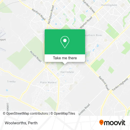 Mapa Woolworths
