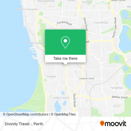 Mapa Divinity Travel -