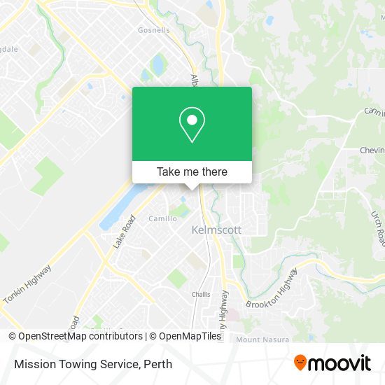 Mapa Mission Towing Service