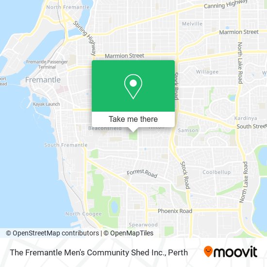 The Fremantle Men's Community Shed Inc. map