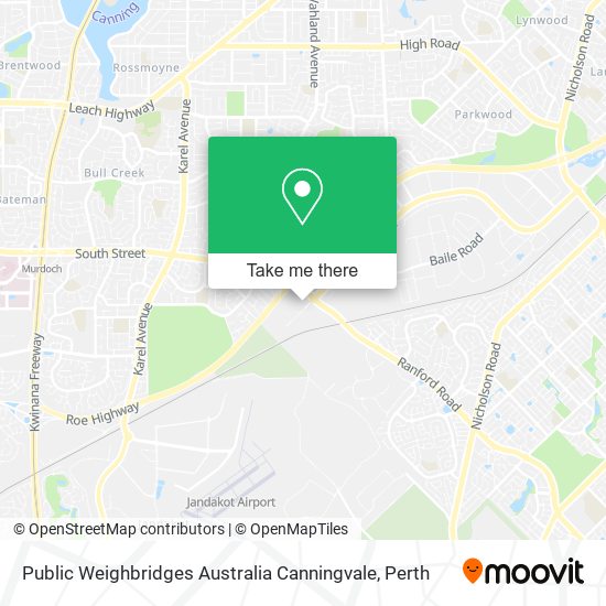 Mapa Public Weighbridges Australia Canningvale