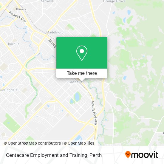 Centacare Employment and Training map