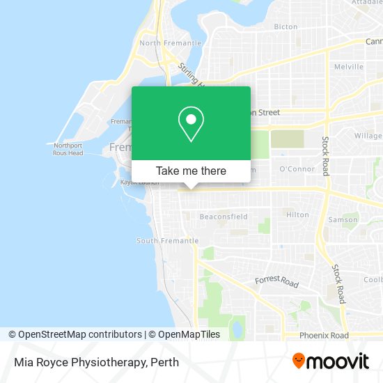 Mia Royce Physiotherapy map