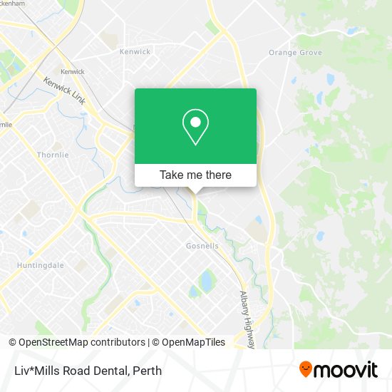 Liv*Mills Road Dental map