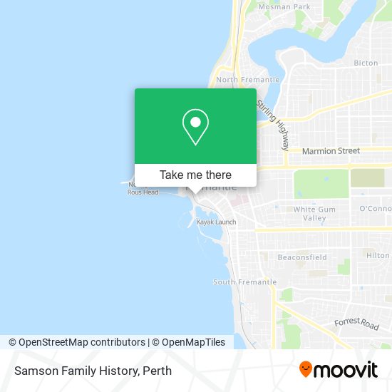 Mapa Samson Family History