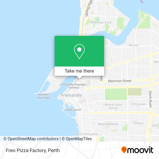 Mapa Freo Pizza Factory