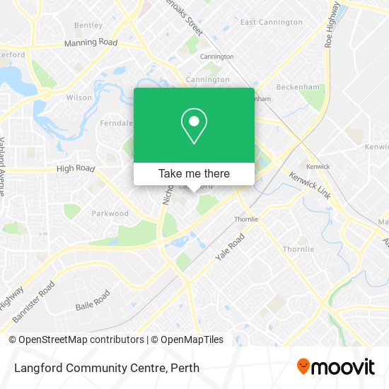 Langford Community Centre map