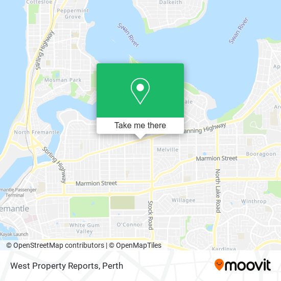West Property Reports map
