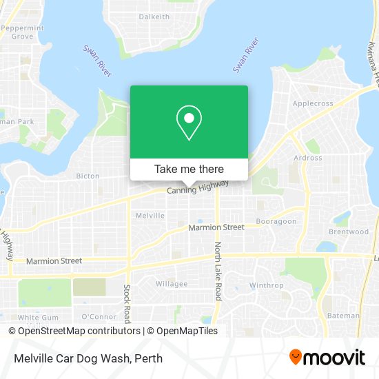 Melville Car Dog Wash map