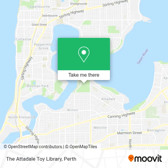 Mapa The Attadale Toy Library