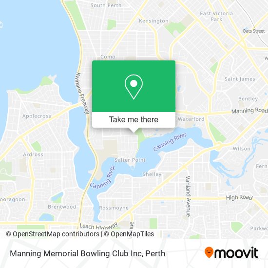 Manning Memorial Bowling Club Inc map