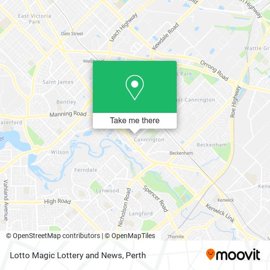 Lotto Magic Lottery and News map