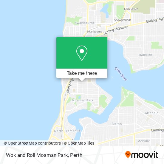 Wok and Roll Mosman Park map