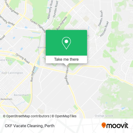 CKF Vacate Cleaning map