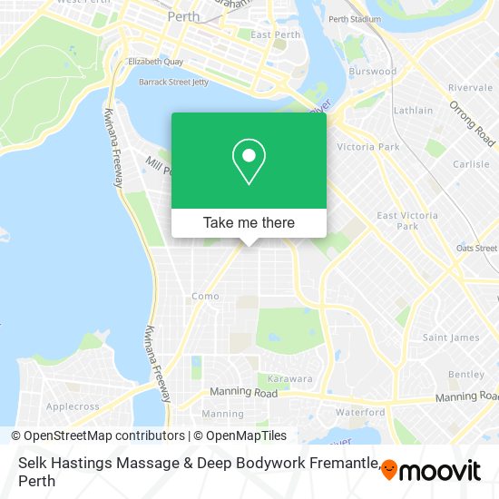Selk Hastings Massage & Deep Bodywork Fremantle map