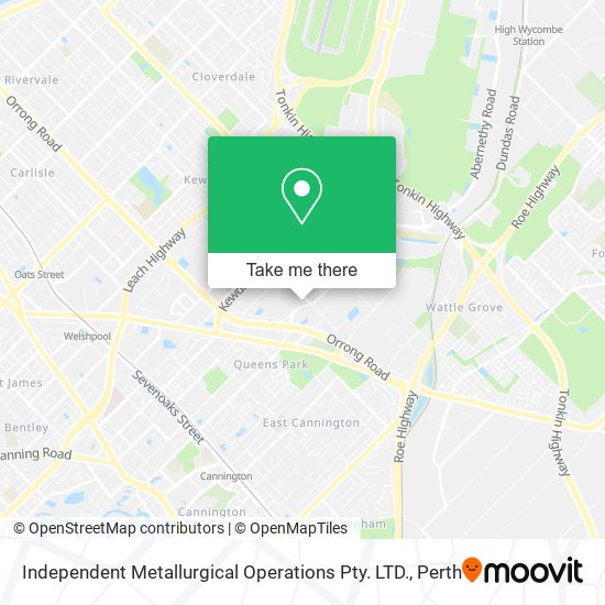 Independent Metallurgical Operations Pty. LTD. map