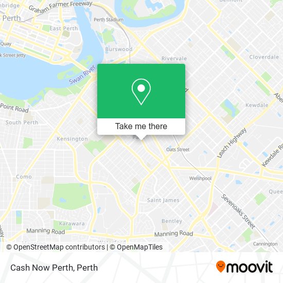 Cash Now Perth map