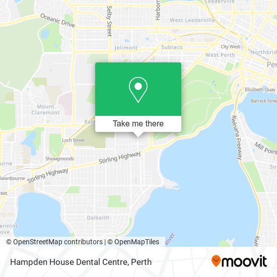 Mapa Hampden House Dental Centre