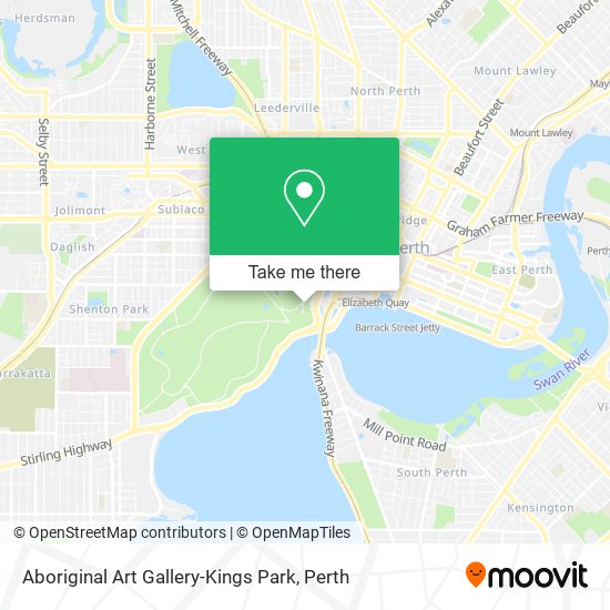 Mapa Aboriginal Art Gallery-Kings Park