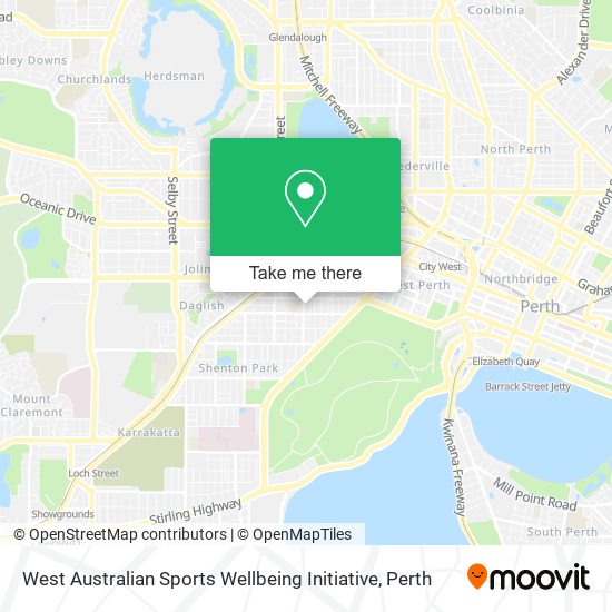 West Australian Sports Wellbeing Initiative map