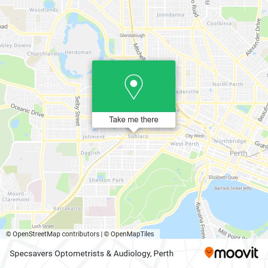 Specsavers Optometrists & Audiology map
