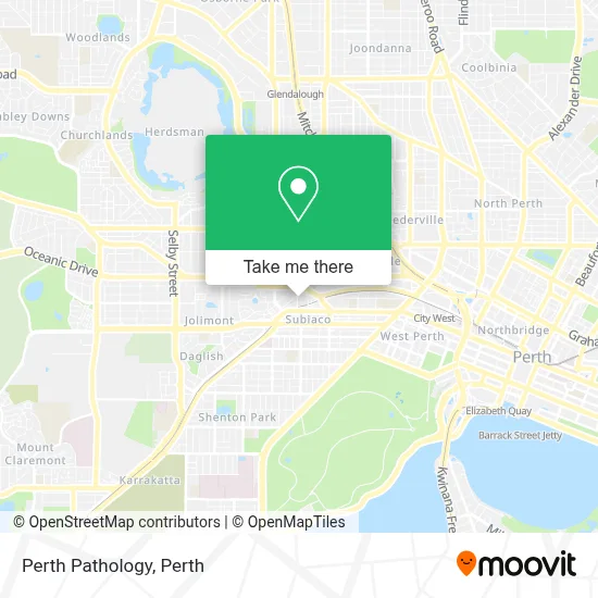 Mapa Perth Pathology