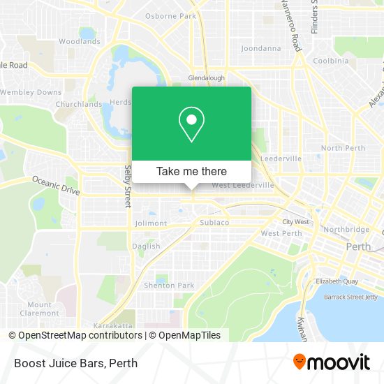 Boost Juice Bars map