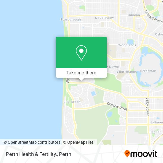 Mapa Perth Health & Fertility.