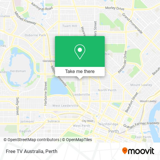 Free TV Australia map