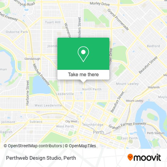 Perthweb Design Studio map