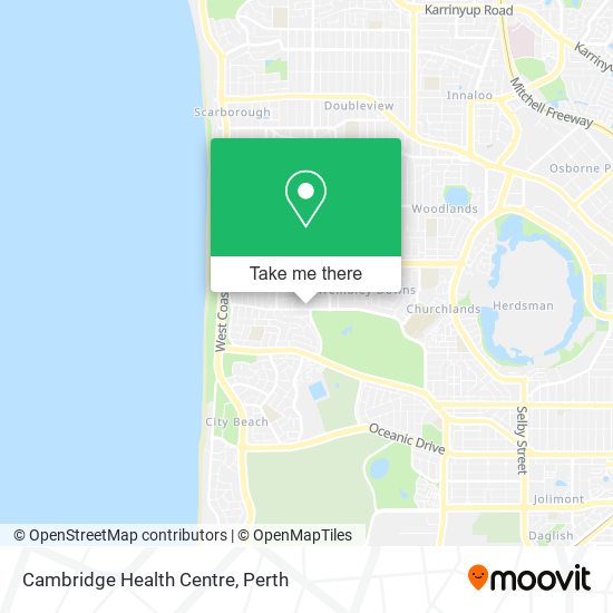Cambridge Health Centre map