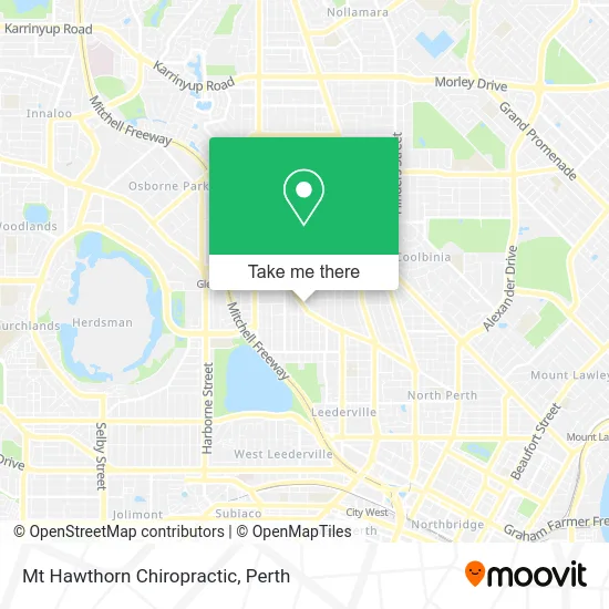 Mapa Mt Hawthorn Chiropractic