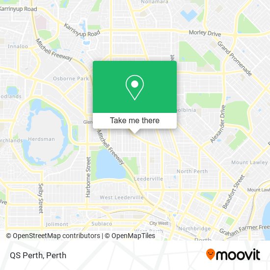 QS Perth map