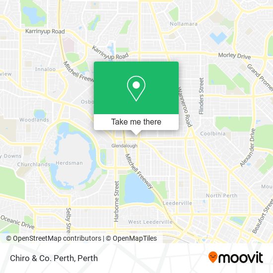 Mapa Chiro & Co. Perth