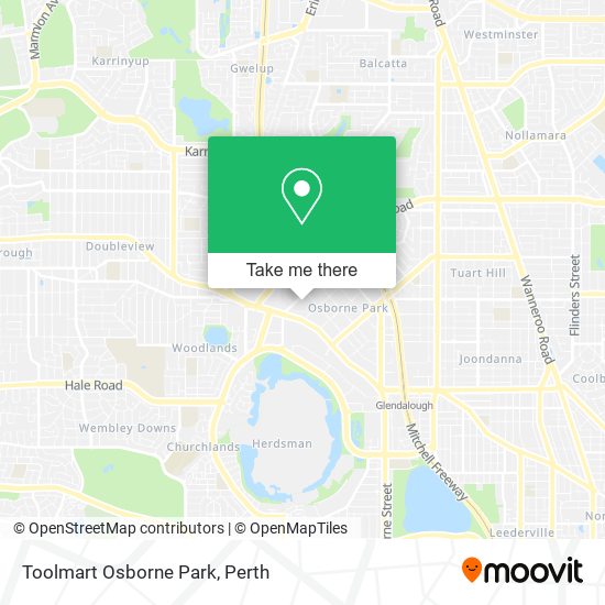 Toolmart Osborne Park map