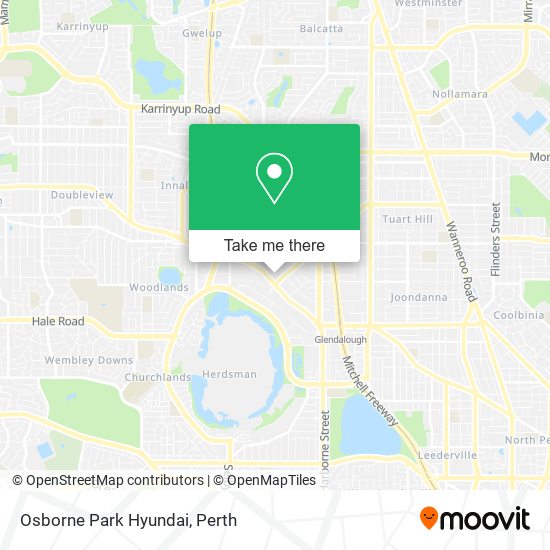 Osborne Park Hyundai map