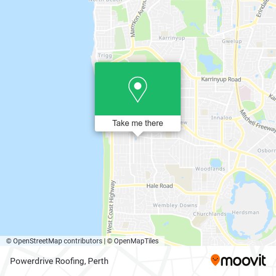 Mapa Powerdrive Roofing