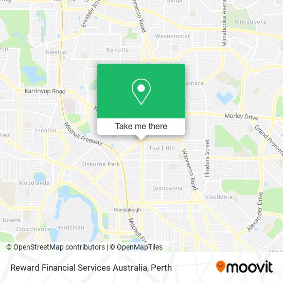 Reward Financial Services Australia map