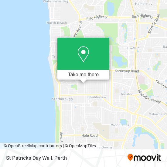 St Patricks Day Wa I map
