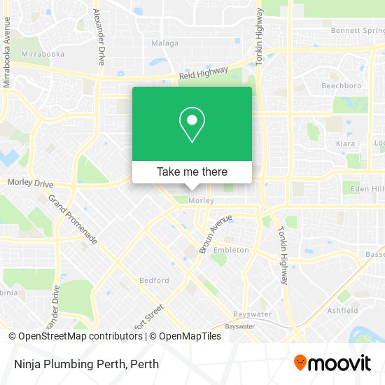 Ninja Plumbing Perth map