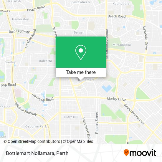 Bottlemart Nollamara map