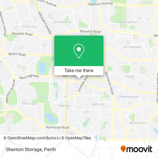 Shenton Storage map