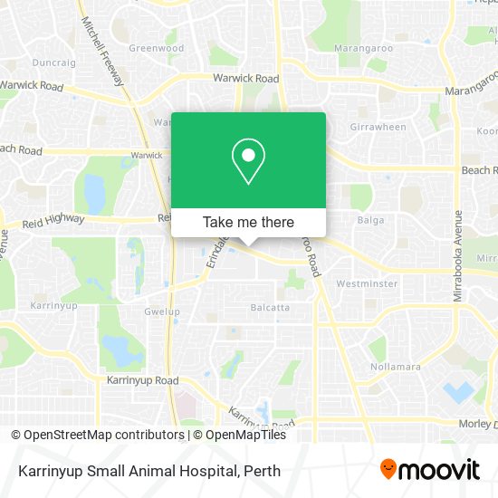 Karrinyup Small Animal Hospital map